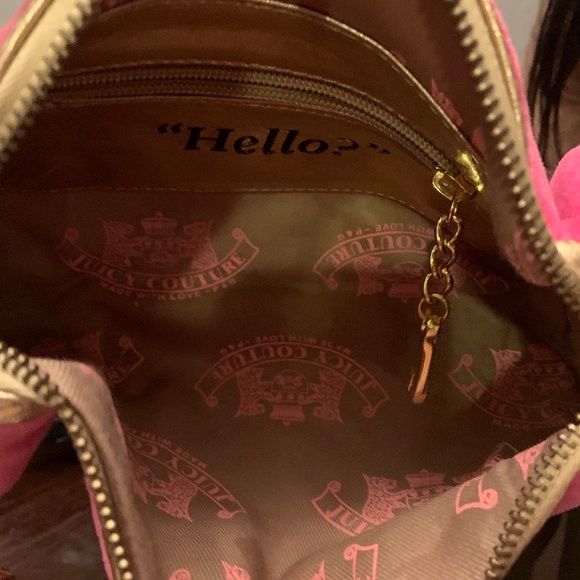 PINK AND GOLD VELOUR BAG❤️ - Picture 4 of 7